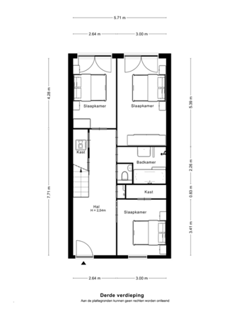 Floorplan - Bert Haanstrahof 10, 1087 DL Amsterdam